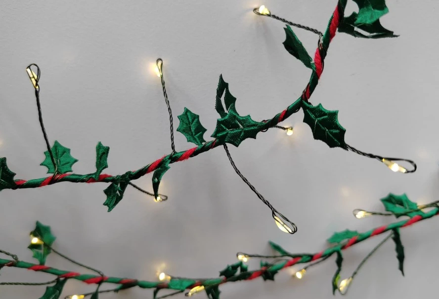 Fake Leaves With Fairy Lights best